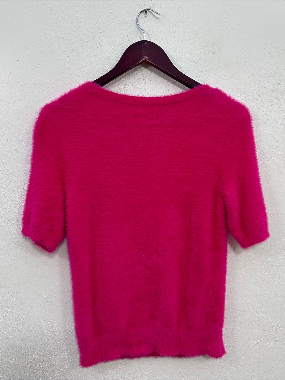 Anthropologie Maeve Scoop Neck Eyelash Sweater Tee Size Small - Picture 2 of 7